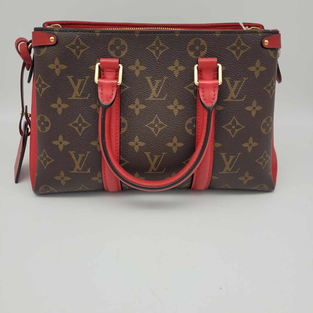 Louis Vuitton Monogram Canvas Soufflot with Red Trim